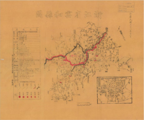 【提供资料信息服务】老地图1942年云和县图 】《云和老地图》,（民国云和县地图、民国云和县老地图，民国云和地图，丽水老地图、丽水地图），民国三十一年（1942年）云和县全图。图左侧为县治民政资料，内容丰富。右下附县城街道图，云和县地理地名历史变迁重要史料