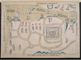 【提供资料信息服务】老地图 1728年磐石营城汛四至交界图