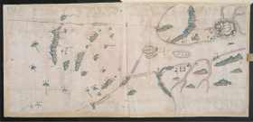 【提供资料信息服务】老地图 1731年温州镇标中营海汛舆图
