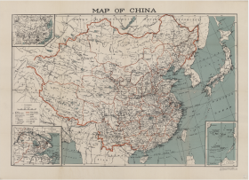 【提供资料信息服务】老地图1945年 Map of China 中国地图