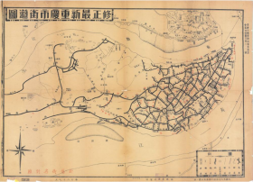 【提供资料信息服务】老地图1920年修正最新重庆市街道图