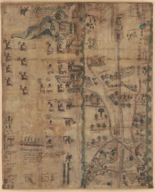 【提供资料信息服务】老地图 Quetzalecatzin抄本地图