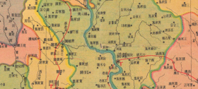 【提供资料信息服务】老地图 武昌亚新上海亚光版 湖北省明细地图1938