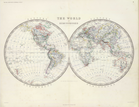 【提供资料信息服务】老地图1869年约翰斯顿皇家现代地理地图集48张