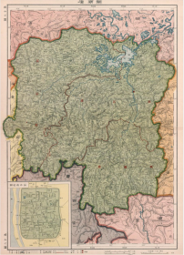 【提供资料信息服务】老地图 1917年中国新舆图系列  16湖南