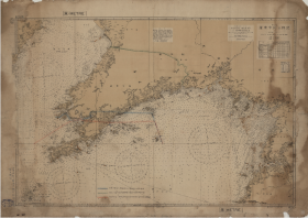【提供资料信息服务】老地图1935年辽东半岛及附近 黄海北部