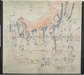 【提供资料信息服务】老地图 1730年昌石水师营内外洋舆图