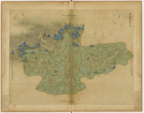 【提供资料信息服务】老地图 1661年浙江地区地图 14嘉兴府属全图