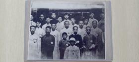 1920年天津学生和各界代表释放照片，其中有周恩来，及马骏等资料（附藏者照片）