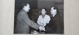 上世纪六十年代新华社记者摄“毛主席接见外国大使”照片
