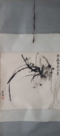 北京画院一级美术师，中美协会员，著名画家杨达林“兰草”水墨画