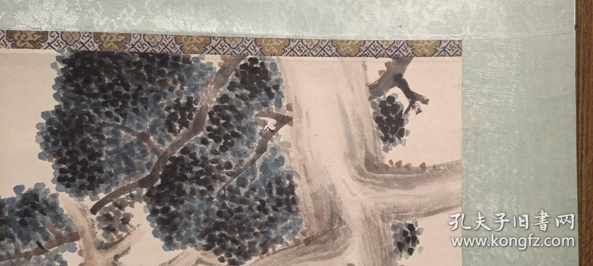 民国时期嘉彦，孟琦夫妇恭绘“八百春秋图”花鸟画（绫装裱）