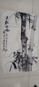 中美協(xié)員，中國(guó)書畫家協(xié)會(huì)理事，“藝廬”第十二代傳人劉阿本“清影搖風(fēng)”國(guó)畫