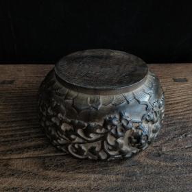 青石雕刻小盆