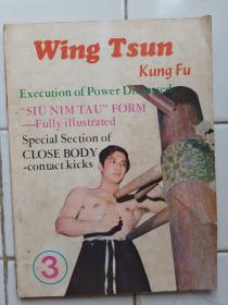 詠春拳 雜誌 第2，3期 封面 葉問師父 梁挺師父 約1974年出版 拳威出版社