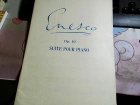 ENESCO  OP.10 SUITE POUR PIANO【法文版】