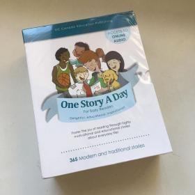 加拿大DC原版绘本 One Story A Day 365个英文天天故事会 每天一个磨耳朵睡前小故事 【12本+12张CD 】正版全新原塑封