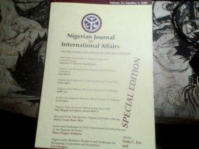 Nigerian Journal of International Affairs  Volume 34, Number 1， 2008