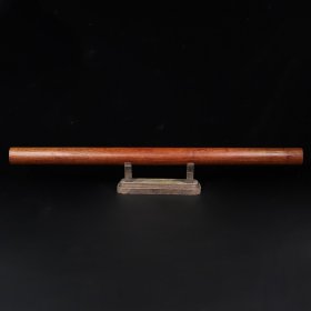 珍藏花梨木《横财》摆件，长81厘米口径4.8厘米
