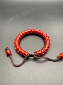 珍藏：包浆挂瓷蛇骨手串，真正的蛇骨制作，粗细1.3左右