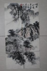 丁秀阁山水国画  68*34厘米 真伪自察，包老包手绘