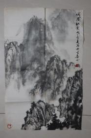 丁秀阁山水国画  68*44厘米 真伪自察，包老包手绘