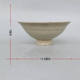 一拍堂 宋金青白釉茶碗古董瓷片碗残器学习陶瓷修复标本老古玩茶具瓷器茶盏