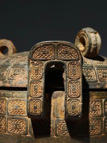 战国青铜炫纹墩