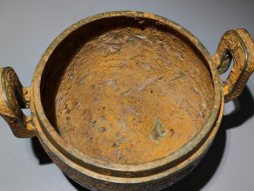 战国青铜炫纹墩