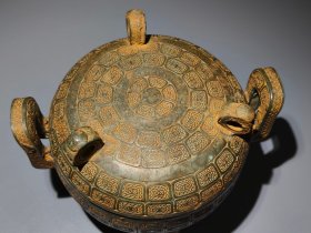 战国青铜炫纹墩