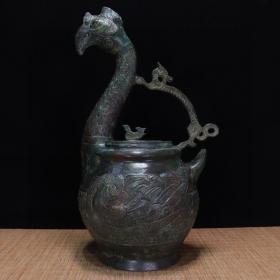 汉代青铜龙虎壶