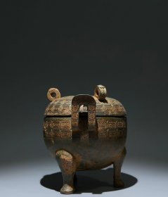 战国青铜炫纹墩