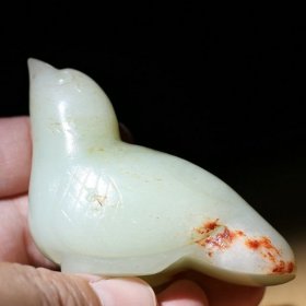 旧藏和田玉 玉富玉鸪