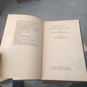 【48年英文原版精装】工程师用贝塞尔函数bessel functions for engineers
