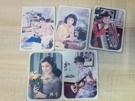 1981年历卡，演员5张，中国唱片