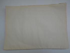 老纸头【80年代，泛黄机器纸，400张】··纸张较薄，可用作临摹。尺寸：38×26.5厘米