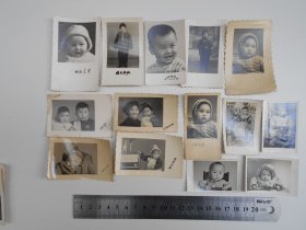 老照片【70年代，儿童照片，14张】