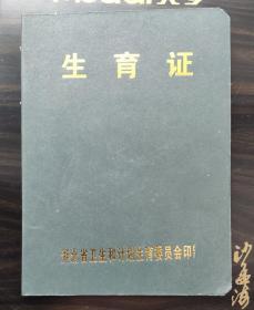 80--90年代《生育证》（空白）