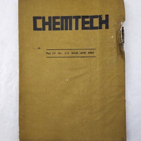 CHEMTECH（化学技术）   1989年第3、4期合编      详看目录    馆藏老工业技术英文杂志