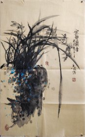 刘香窕 《室静兰香》 1943年生于灵宝。河南省美术家协会会员，中国石齐艺术研究会画家，中国书画家协会理事。 出版有《刘香窕中国画作品选》《当代画家研究个案——刘香窕》等。