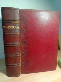 1934年  THE WORKS OF WILLIAM SHAKESPEARE 《莎士比亚全集》一本全  书顶刷金 私坊M.J.D.精装  1260页厚本 25X18