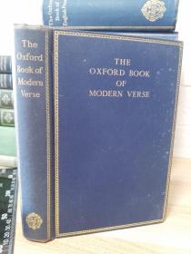 1937年  THE OXFORD BOOK OF MODERN VERSE 1892-1935   上书口刷金