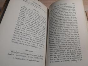 1910年  CARACTERES  精美烫金封面  LA BRUYERE  书顶鎏金  法语原版