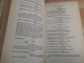 1866年  OEUVRES DE MOLIERE  双面烫金封面  DE TOUS LES COMMENTATEURS  法语原版  三面书口鎏金
