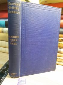 1854年  THE WORKS OF OLIVER GOLDSMITH   《哥德史密斯作品集》  正文未裁