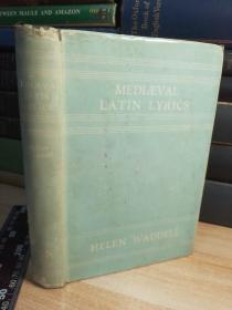 1957年  MEDIEVAL LATIN LYRICS   《中世纪拉丁歌词》  带书衣