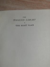 1933年 THE RIGHT PLACE   含一副精美藏书票  A BOOK OF PLEASURES