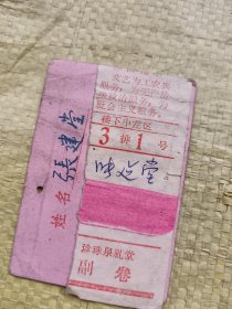 1978年山东省科学大会 出入证