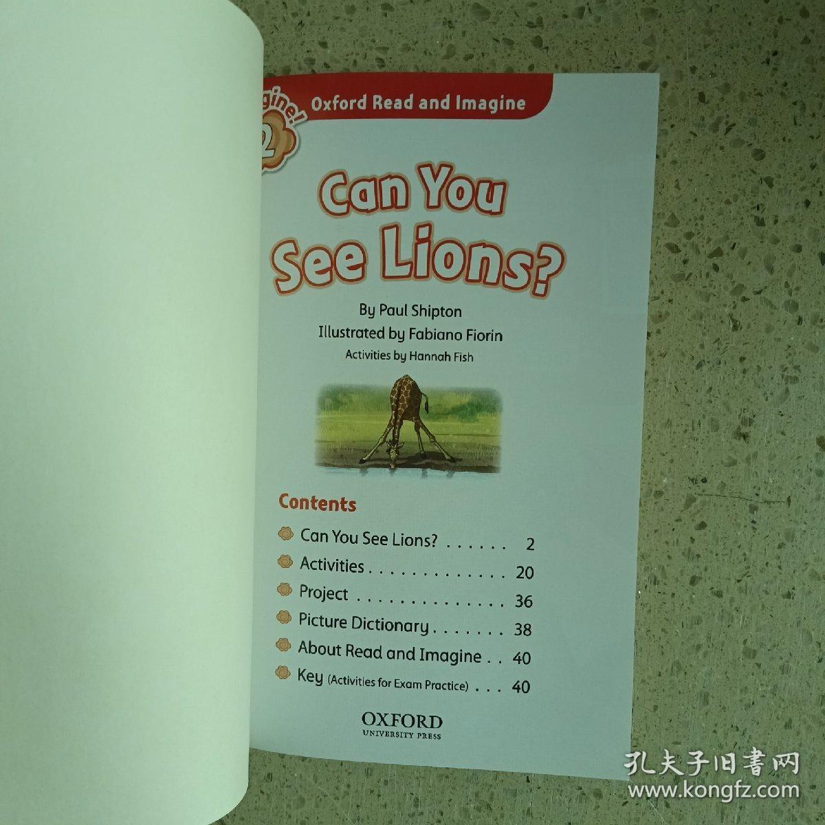 Can You See Lions？ （oxford read and imagine）