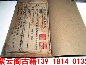 嘉庆廿五年（1820年）【学海堂书院】何氏族谱【思道公】#6001